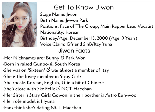 Get To Know Jiwon