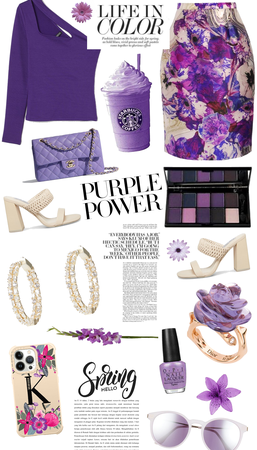 purple floral power