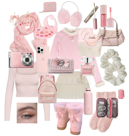 Pink Coquette Winter Girl