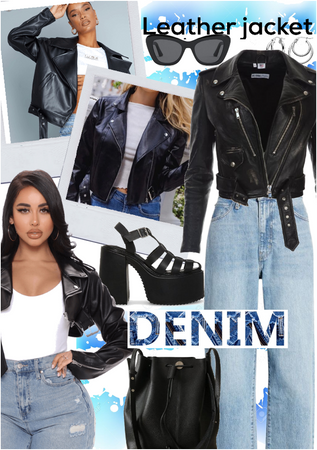 …Leather Jacket and Denim