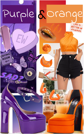 purple & orange 🍊💜