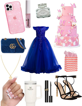 the blue and pink fashion
