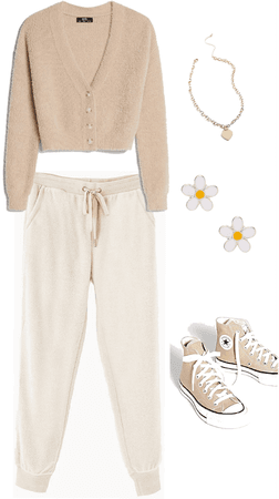 casual laid back yet put together outfit.