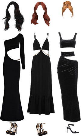 Black Cutout Dresses
