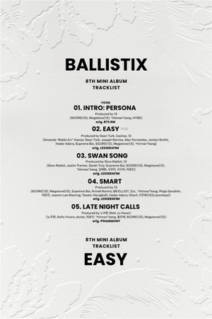 BALLISTIX 발리스틱스 “EASY” Album Tracklist