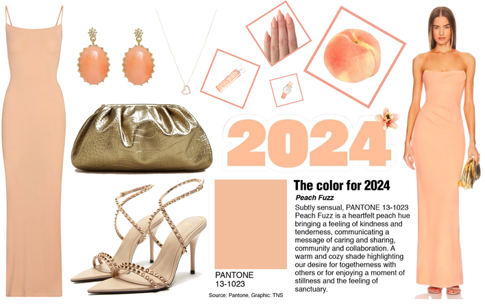 Peach Fuzz- Pantone colour of 2024 🍑⚡️