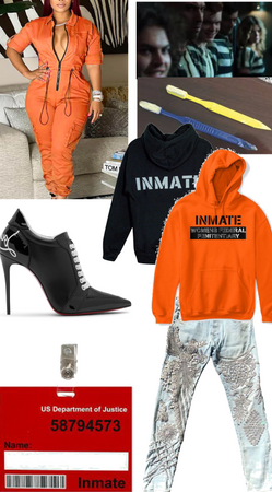 inmate prison fashion & floral men wear jeans