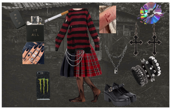 emo fit for a concert or school <3