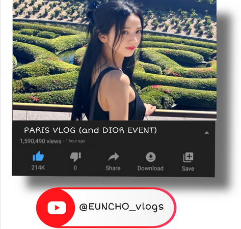 EUNBI PARIS VLOG (first video on YouTube)