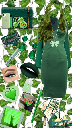 green outfit Combo style💚💚