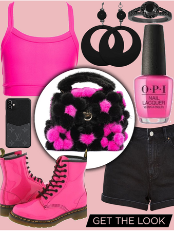 Hot Pink and Black