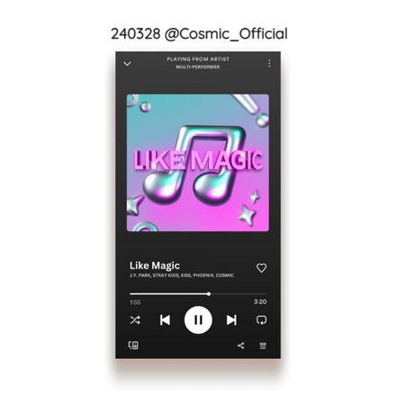 Cosmic (우주) 'Like Magic' On Spotify