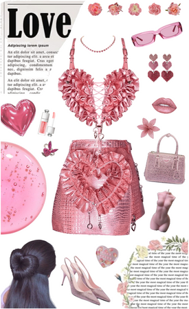 metallic pink: hearts