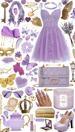 Lilac and gold
