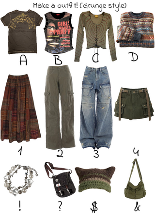 make an outfit! grunge style
