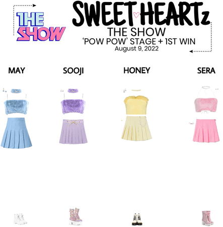 {SWEET HEARTz}‘Pow Pow’ The Show Stage + 1st Win