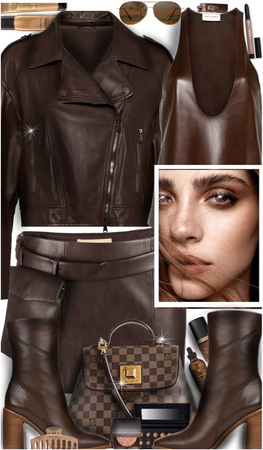 simple leather outfit...