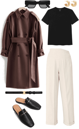 brown trench
