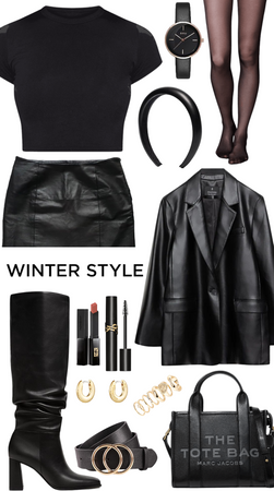urban black leather