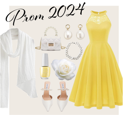 Prom 2024| Yellow & Pearls
