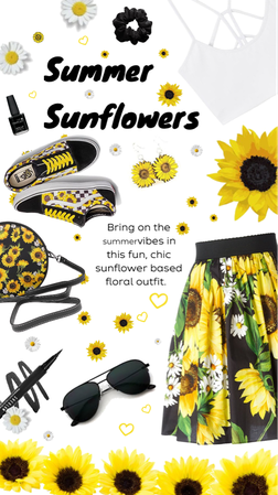 summer sunflower & daisy 🌻
