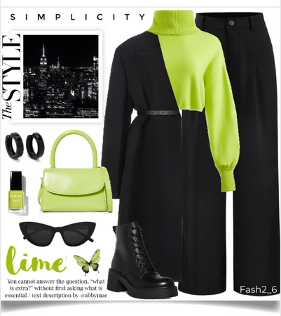 Lime & black