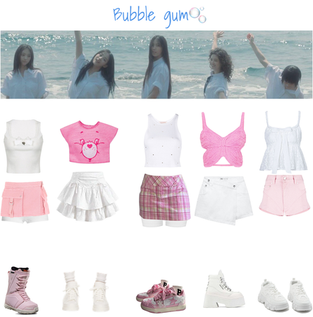 NewJeans ‘Bubble gum’ outfits
