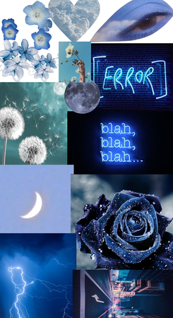 blue collage