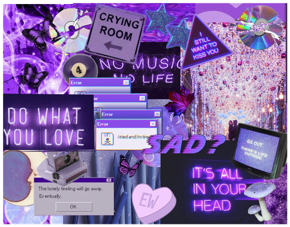 purple moodboard