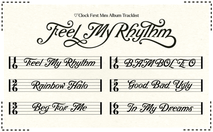 ♡’CLOCK (오시계) 'Feel My Rhythm' Tracklist
