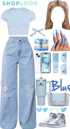 Blue aesthetic outfit ?💦💦💙