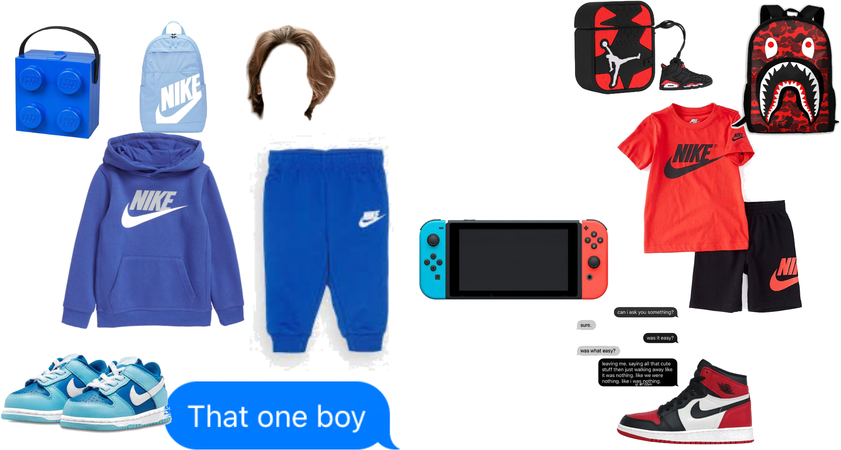 Blue versus red boys edition