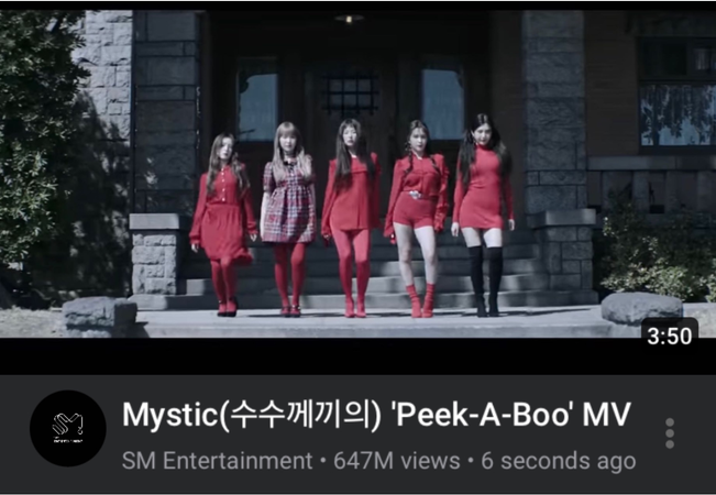 Mystic(수수께끼의) — Peek-A-Boo MV