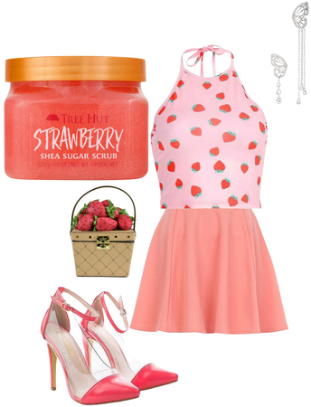 Strawberry scrub outfit
