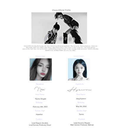 𝐂𝐇𝐀𝐎𝐒 • Official Profile