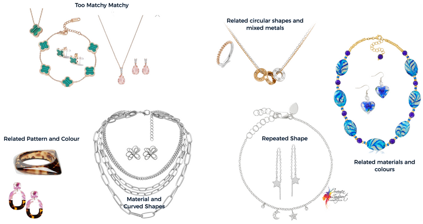 related shapes in jewellery