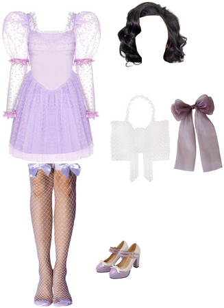 Purple angel outfit