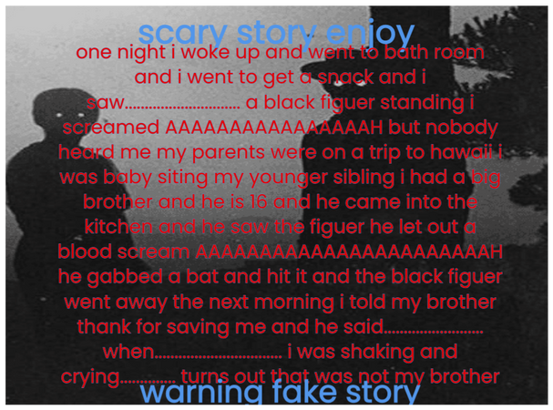 scary story