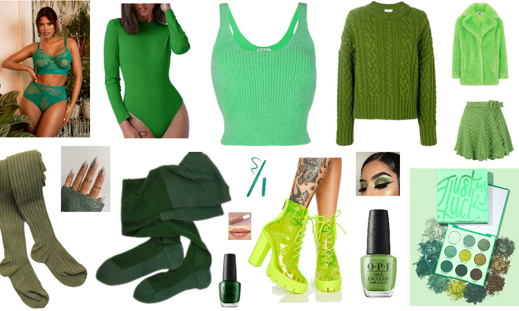 Green Monochrome Outfit