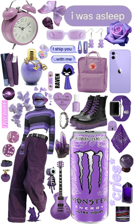 ultra violet monster as a person