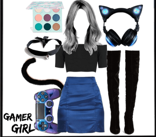 Cat Gamer Girl