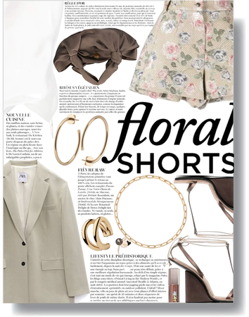 floral shorts 🤎