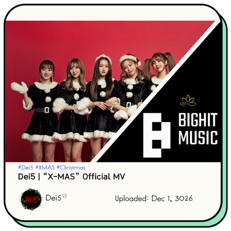 Dei5 "X-MAS" Official MV | Thumbnail