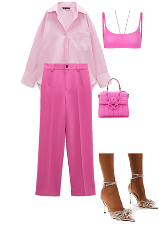 Zara Monochromatic Pink outfit