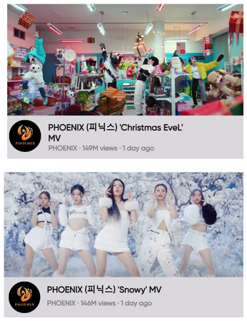 PHOENIX (피닉스) Christmas EveL + Snowy MVs