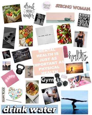 Health and Fitness mood board