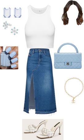 Chanel blue and white