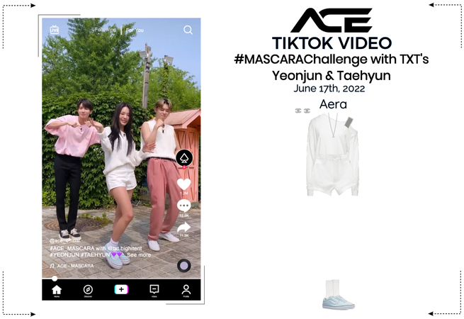 ACE (에이스) [TIKTOK VIDEO] #MASCARAChallenge with TXT