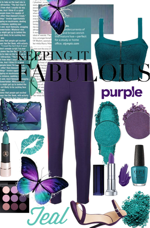 Keeping it fabulous with Teal and Purple