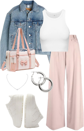 casual pink look